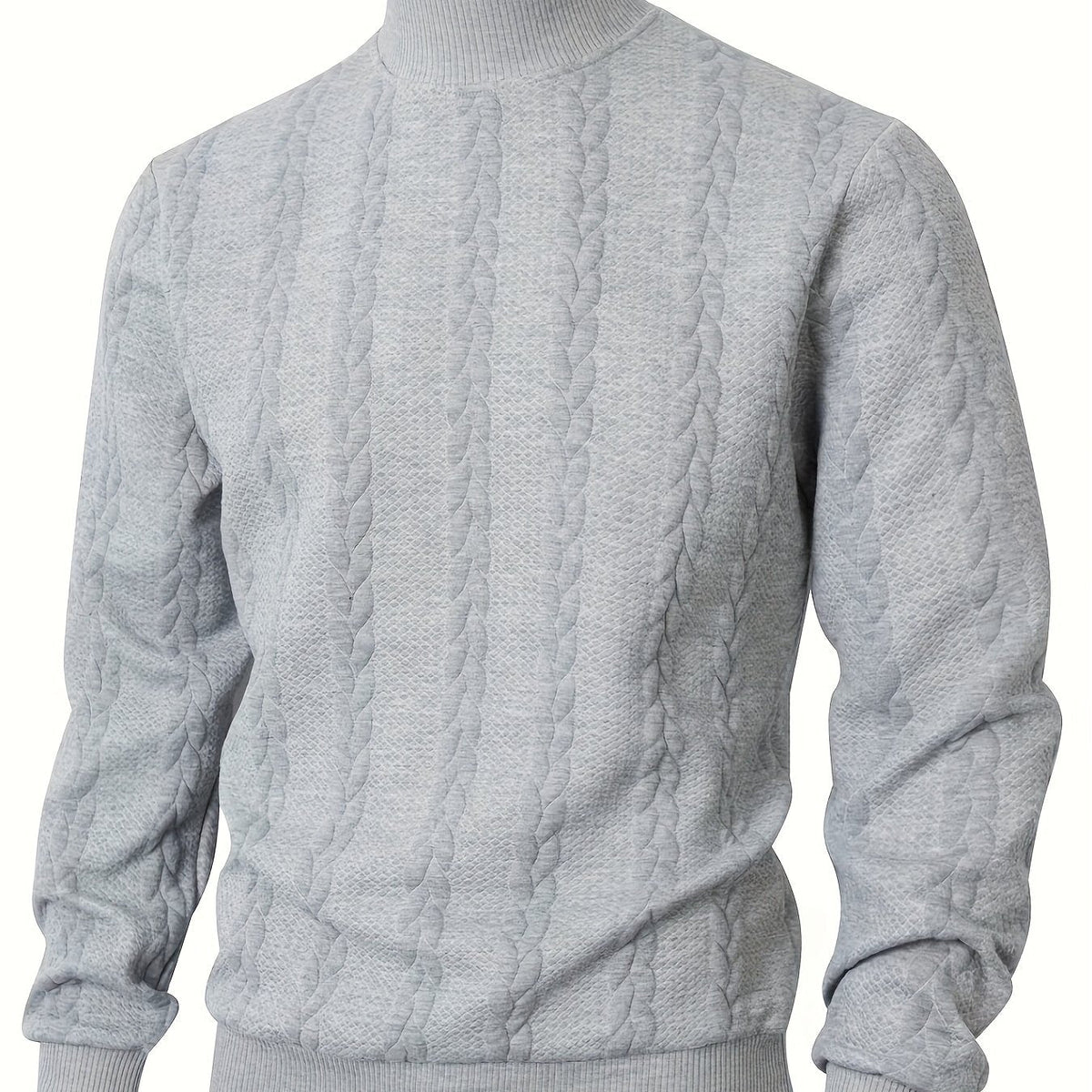 Turtleneck Sweatshirt for Men | Ribbed Cosy Winter Style