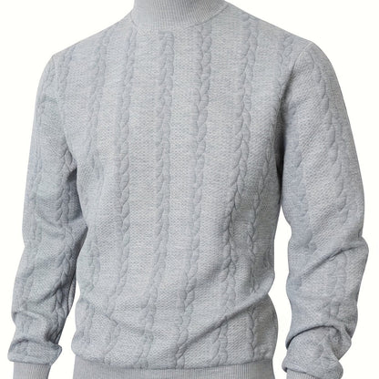 Turtleneck Sweatshirt for Men | Ribbed Cosy Winter Style