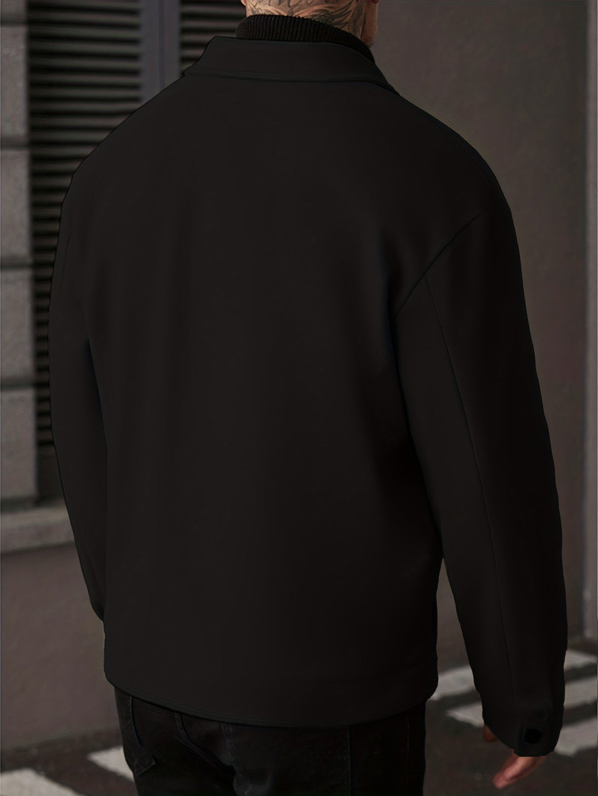 Oversized Winter Jacket for Men | Button Front Cold Weather Ready