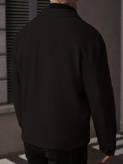 Oversized Winter Jacket for Men | Button Front Cold Weather Ready