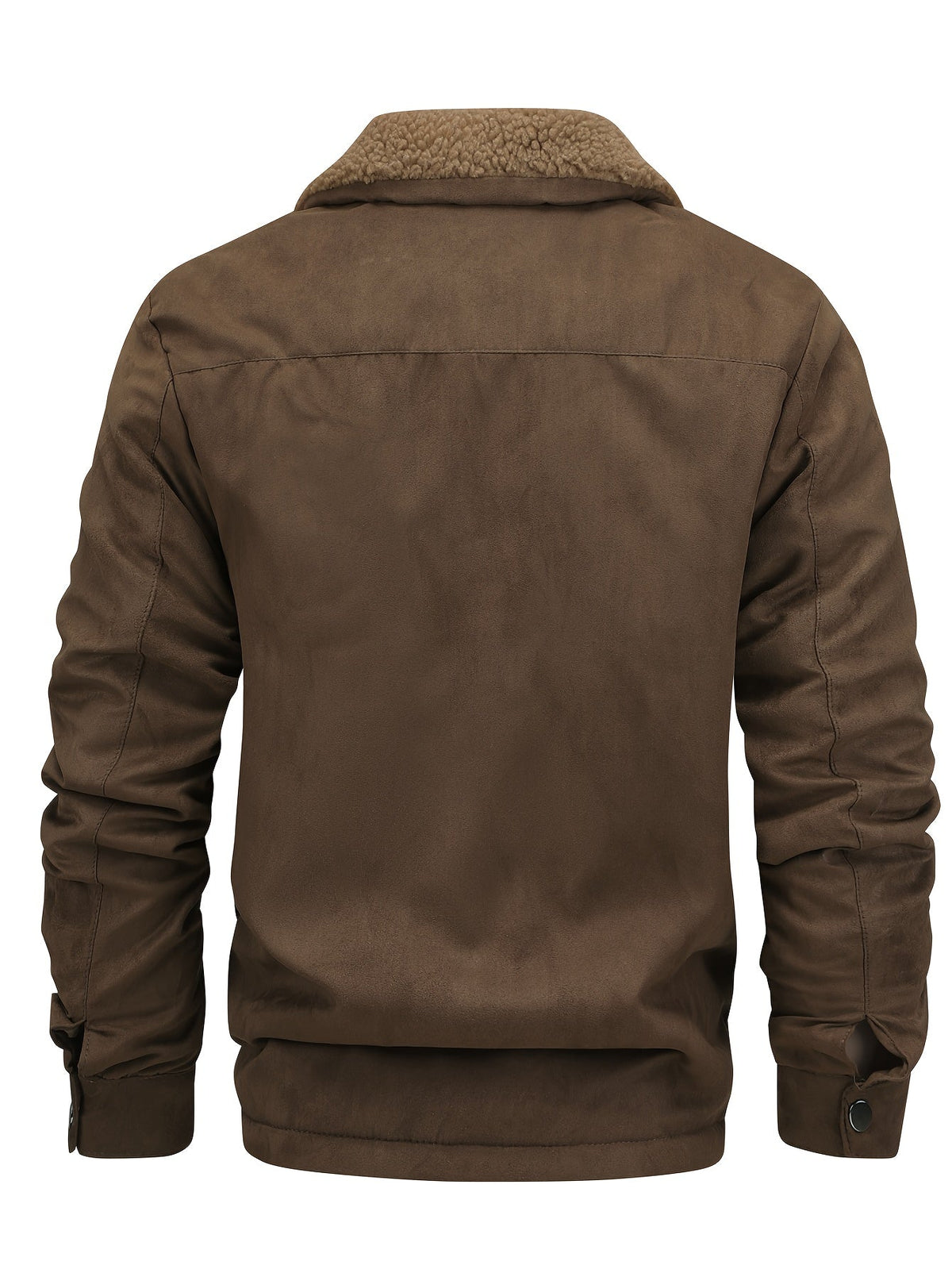 Sherpa Fleece Jacket for Men | Side Zip Autumn Layering