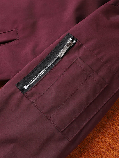 Everyday Bomber Jacket for Men | Ribbed Full Zip Warm Winter Layer