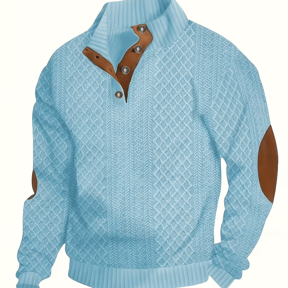 Oversized Sweater for Women | Button Front Funnel Neck Cold Weather Ready