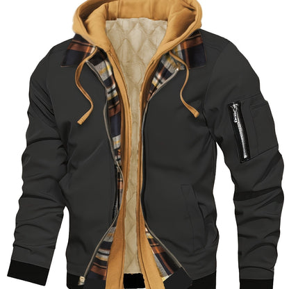 Hooded Winter Jacket for Women | Side Zip Ribbed Autumn Layering