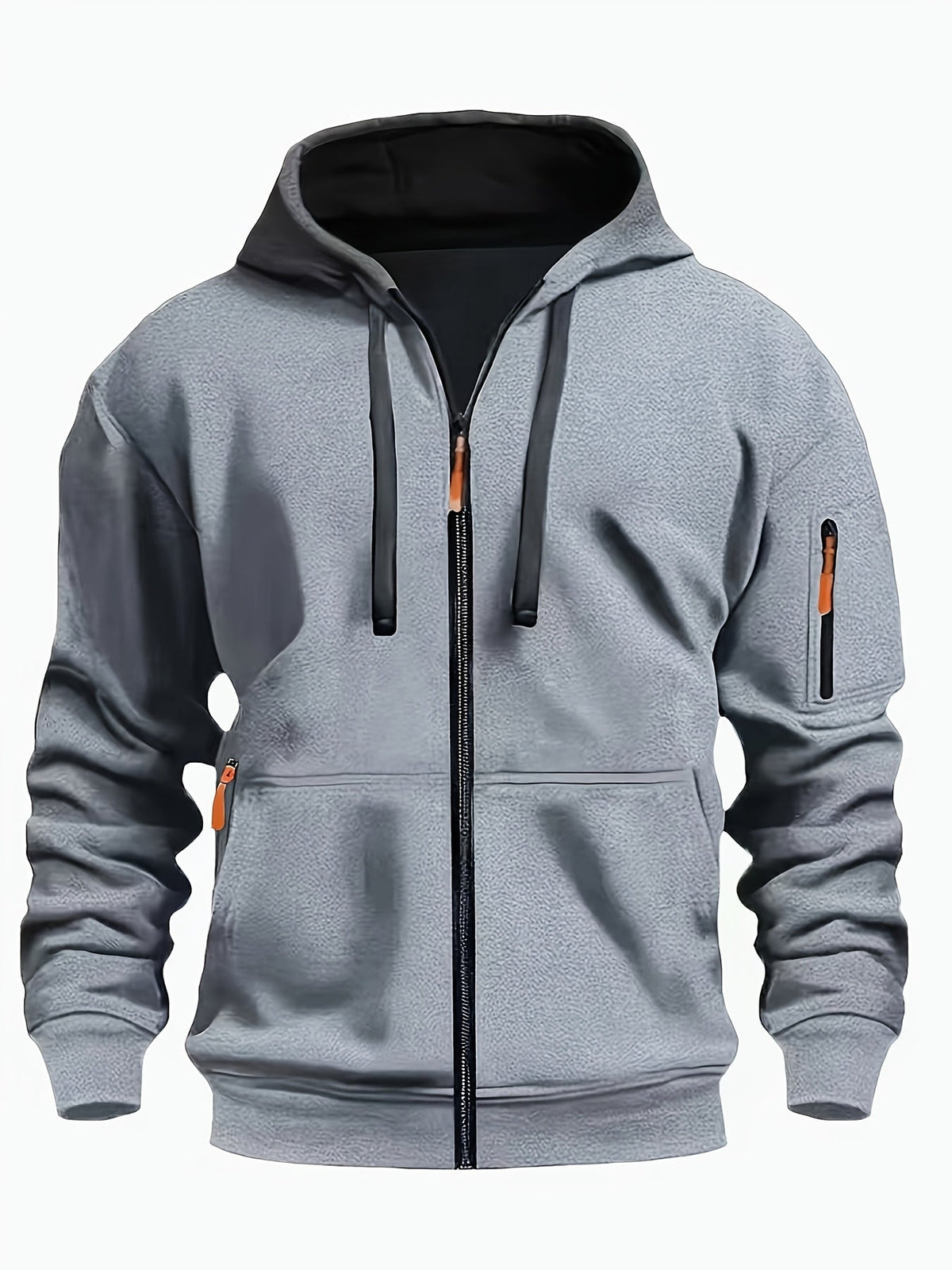 Hooded Hoodie for Women | Drawstring Full Zip Autumn Layering