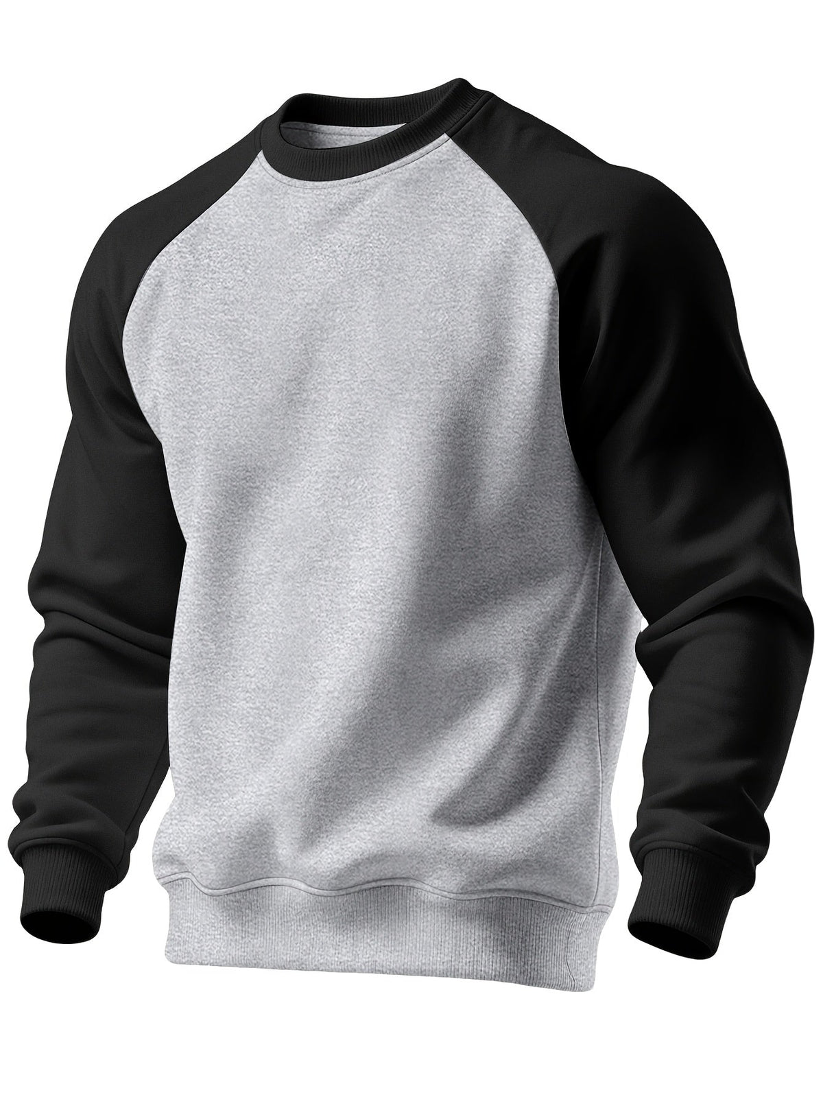 Everyday Sweatshirt for Men | Ribbed Crew Neck Autumn Layering