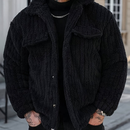 Insulated Winter Jacket for Men | Button Front Autumn Layering