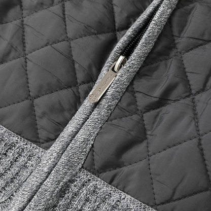 Classic Cardigan for Men | Side Zip Funnel Neck Warm Winter Layer