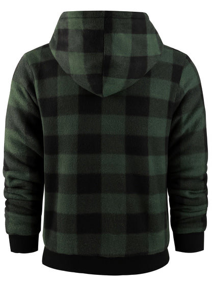 Hooded Winter Jacket for Men | Side Zip Cold Weather Ready