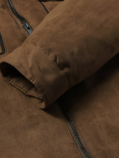 Sherpa Fleece Jacket for Men | Side Zip Autumn Layering