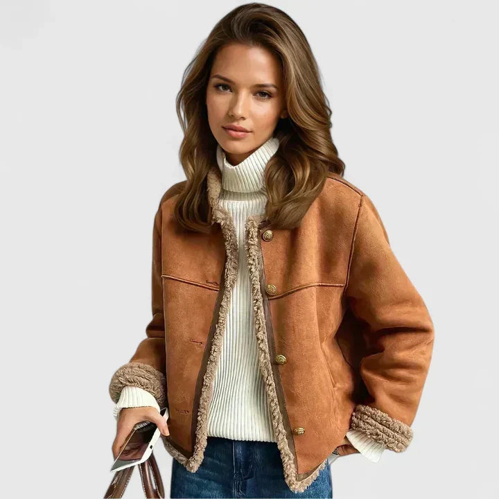 Classic Winter Jacket for Women | Button Front Autumn Layering