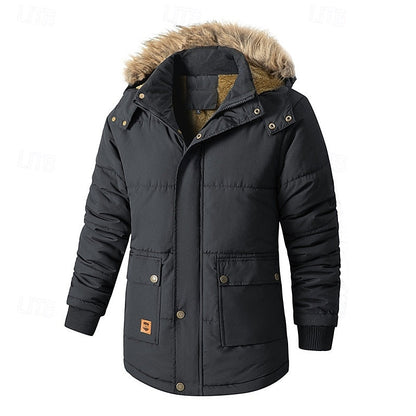 Hooded Puffer Jacket for Women | Fleece Lined Full Zip Autumn Layering