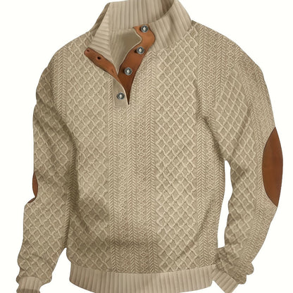 Oversized Sweater for Women | Button Front Funnel Neck Cold Weather Ready
