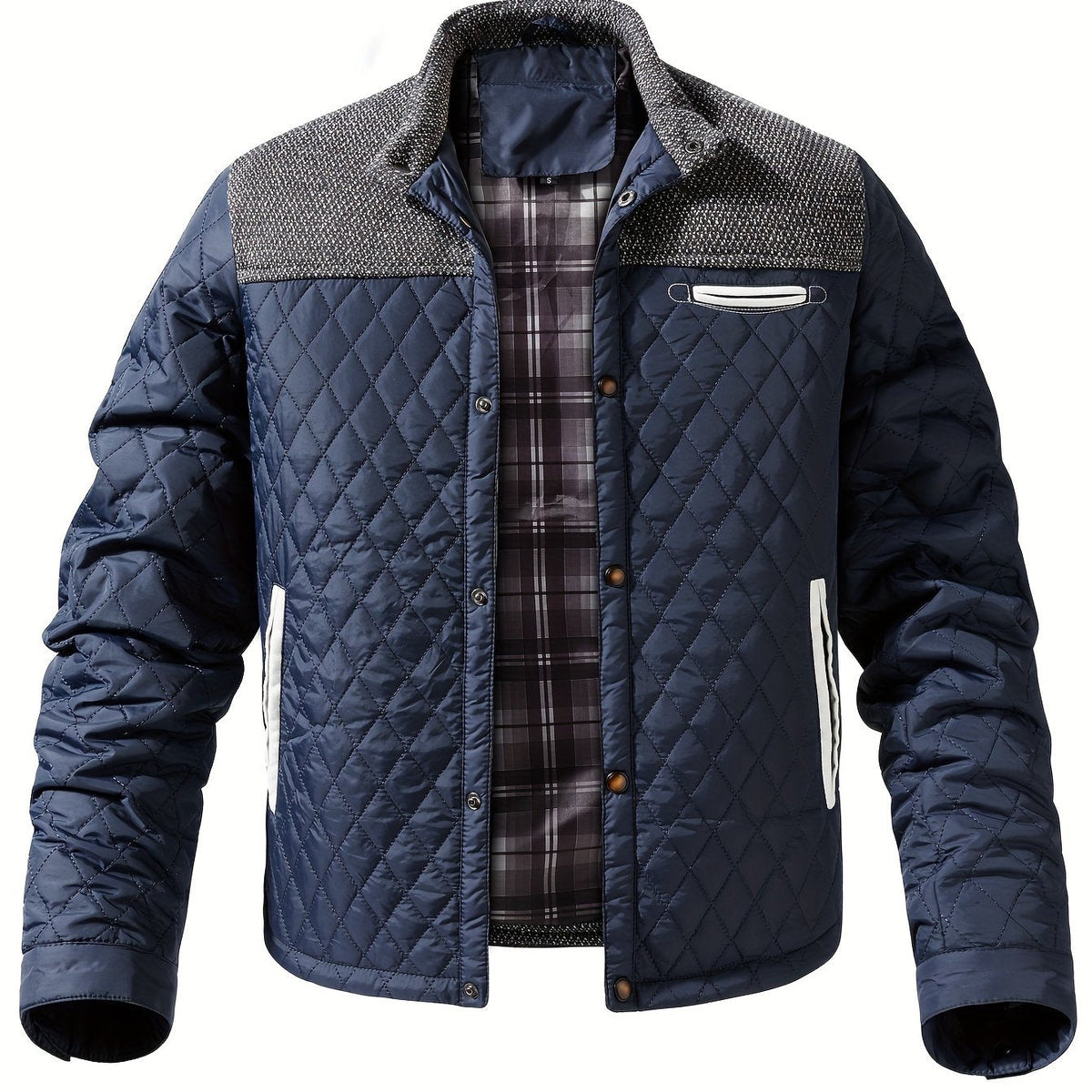 Quilted Puffer Jacket for Women | Funnel Neck Insulated Warm Winter Layer