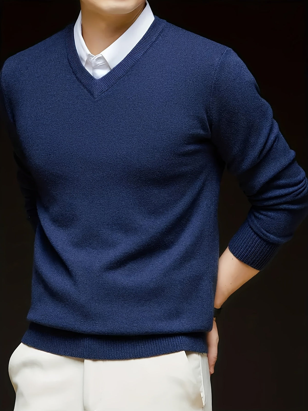 Warm Sweater for Men | V Neck Cosy Winter Style