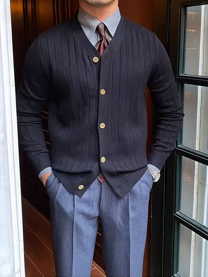 Oversized Cardigan for Men | Button Front Lightweight Cold Weather Ready