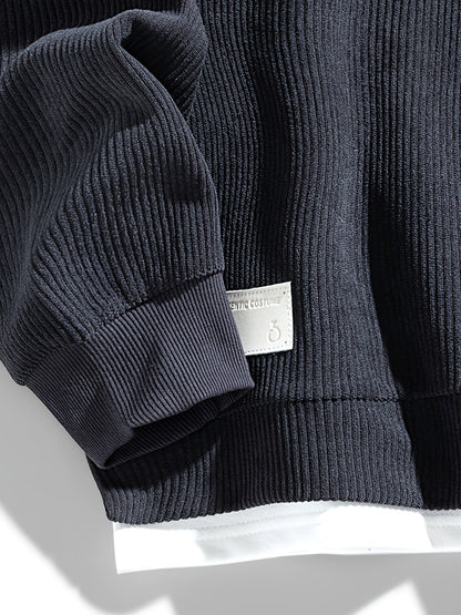 Oversized Sweatshirt for Men | Pull On Ribbed Fall & Winter 2026