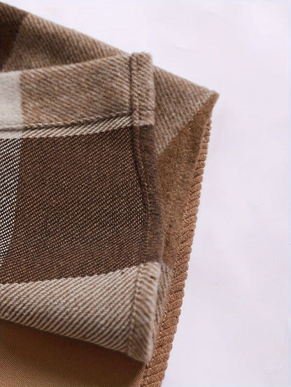 Plaid Shacket for Men | Hooded Button Front Warm Winter Layer