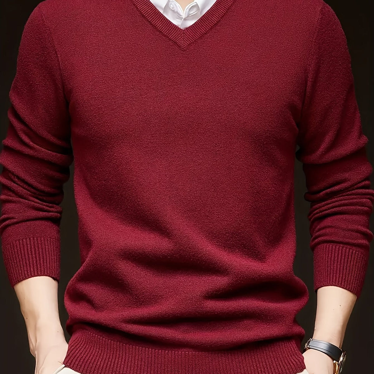 Warm Sweater for Men | V Neck Cosy Winter Style
