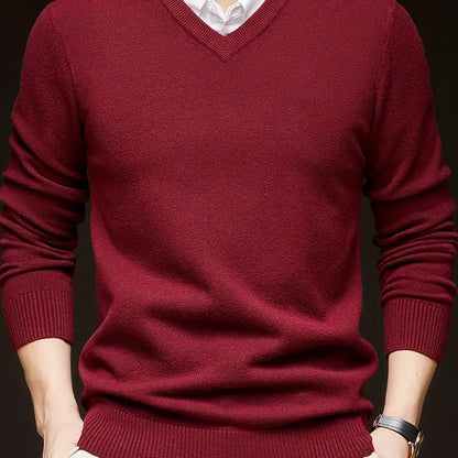Warm Sweater for Men | V Neck Cosy Winter Style