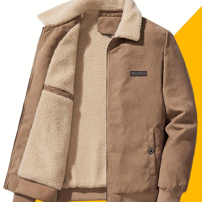 Oversized Puffer Jacket for Men | Side Zip Fleece Lined Fall & Winter 2026
