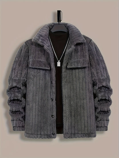 Insulated Winter Jacket for Men | Button Front Autumn Layering