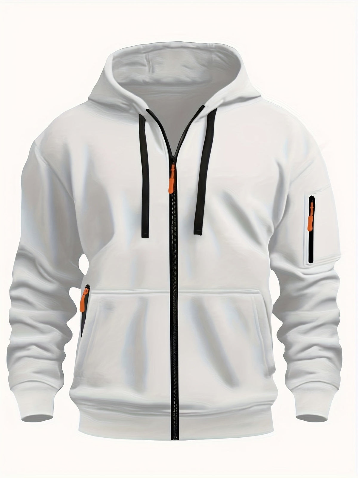 Hooded Hoodie for Women | Drawstring Full Zip Autumn Layering