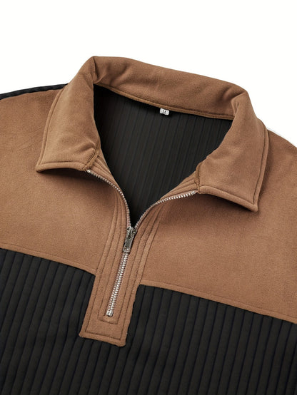 Half Zip Sweater for Women | Ribbed Funnel Neck Cosy Winter Style