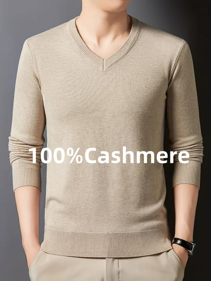 Insulated Sweater for Men | V Neck Lightweight Warm Winter Layer