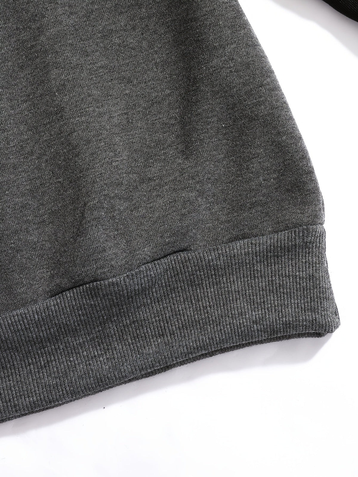 Everyday Sweatshirt for Men | Ribbed Crew Neck Autumn Layering