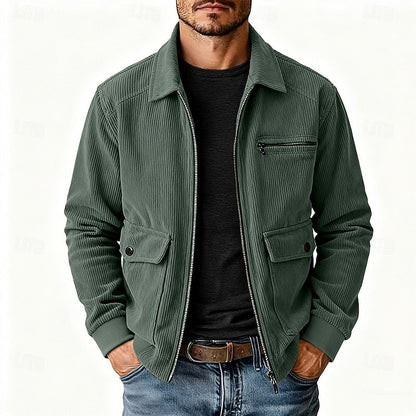 Cosy Winter Jacket for Women | Ribbed Lapel Collar Cold Weather Ready