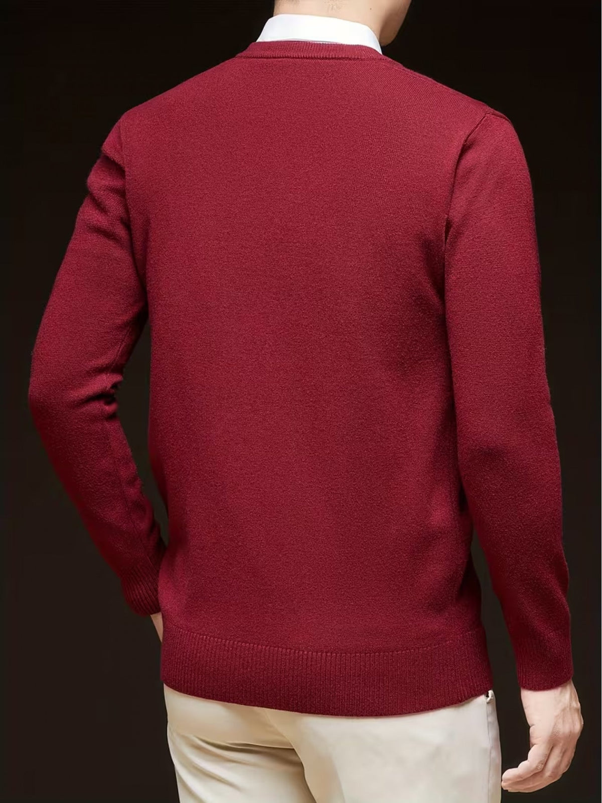 Insulated Sweater for Men | V Neck Lightweight Warm Winter Layer