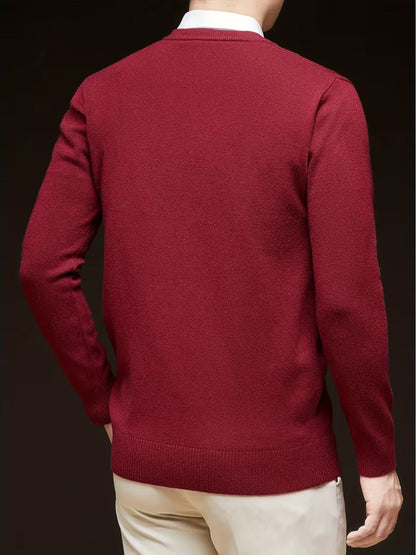 Insulated Sweater for Men | V Neck Lightweight Warm Winter Layer