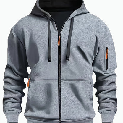 Hooded Hoodie for Women | Drawstring Full Zip Autumn Layering