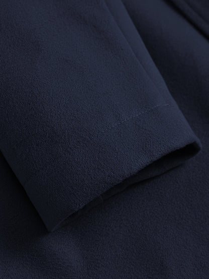 Longline Winter Coat for Women | Lapel Collar Cold Weather Ready
