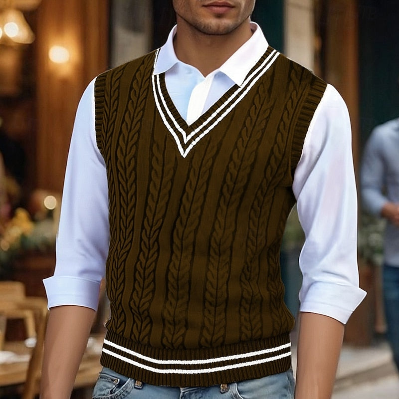 Classic Puffer Vest for Men | V Neck Cold Weather Ready