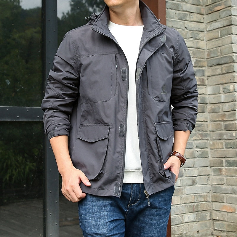 Hooded Winter Jacket for Women | Funnel Neck Lightweight Autumn Layering