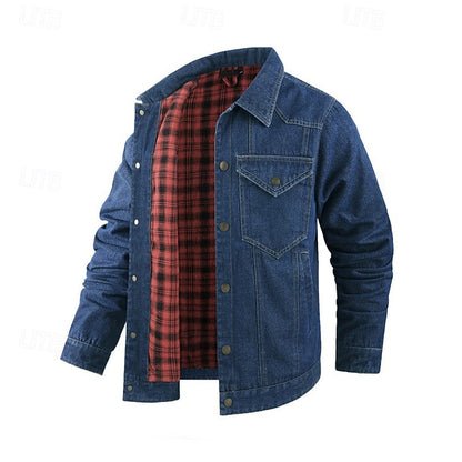 Plaid Winter Jacket for Women | Button Front Autumn Layering