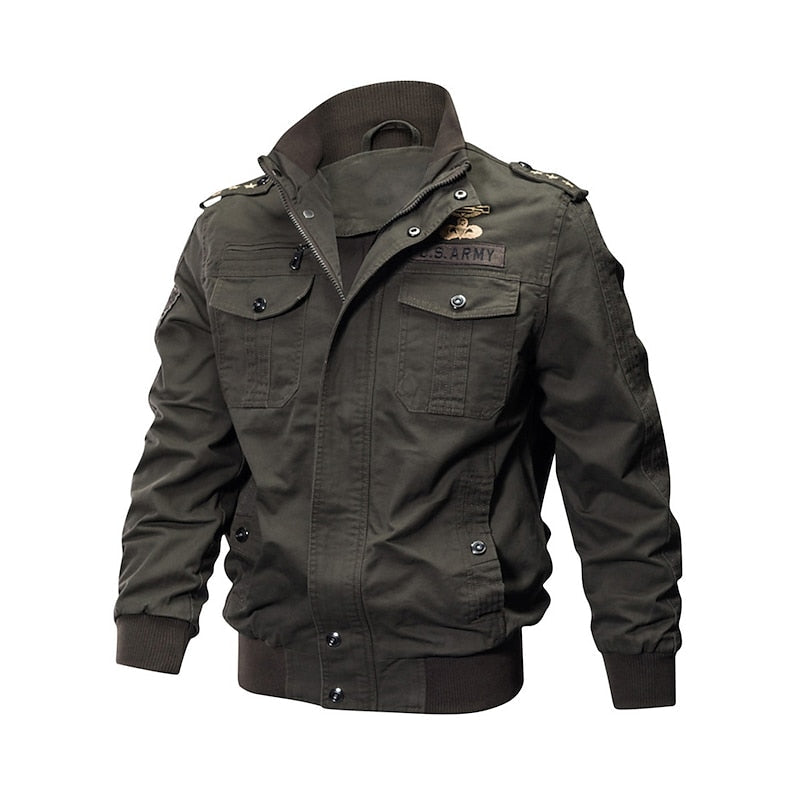 Insulated Winter Jacket for Men | Ribbed Full Zip Autumn Layering