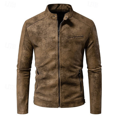 Classic Winter Jacket for Men | Side Zip Funnel Neck Cold Weather Ready