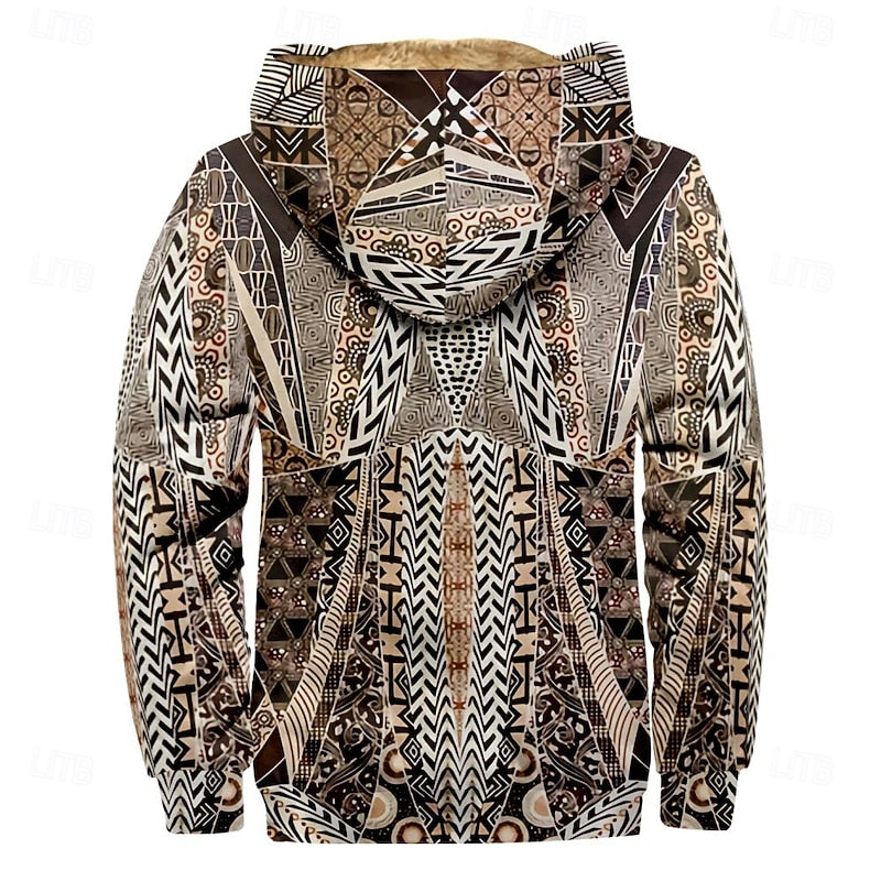 Hooded Winter Jacket for Men | Full Zip Cold Weather Ready