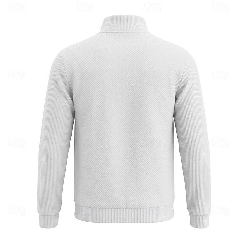 Half Zip Sweater for Men | Ribbed Fall & Winter 2026