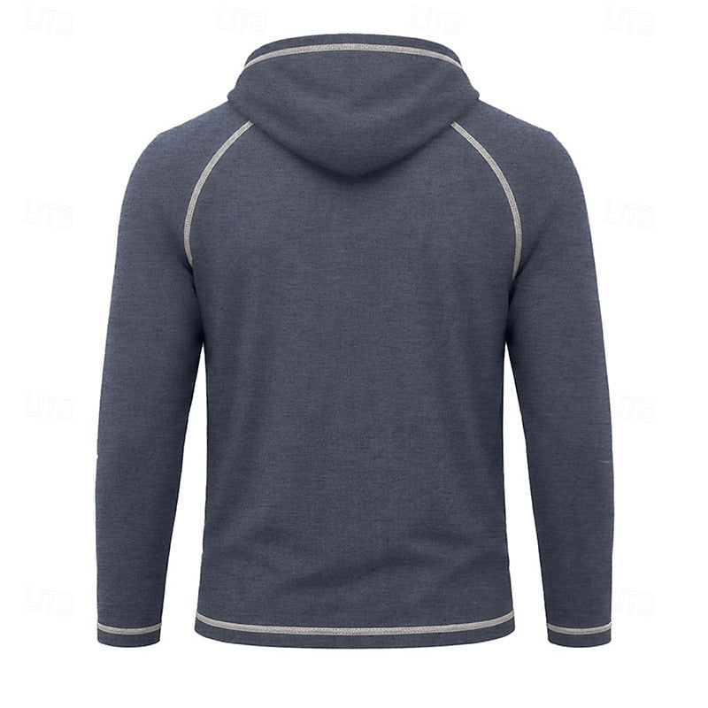 Hooded Hoodie for Men | Drawstring Cold Weather Ready