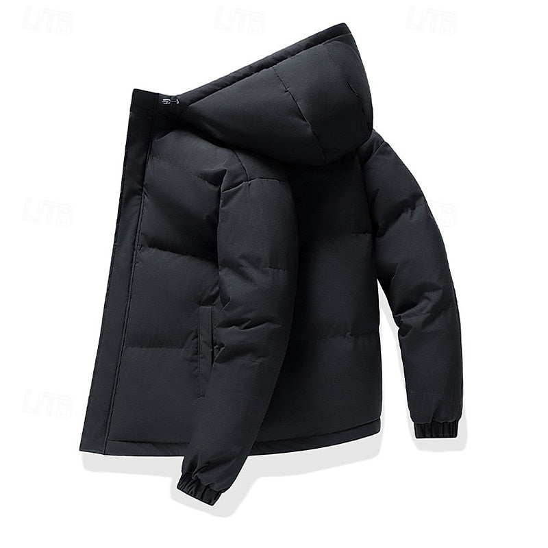Hooded Puffer Jacket for Men | Insulated Winter Outerwear