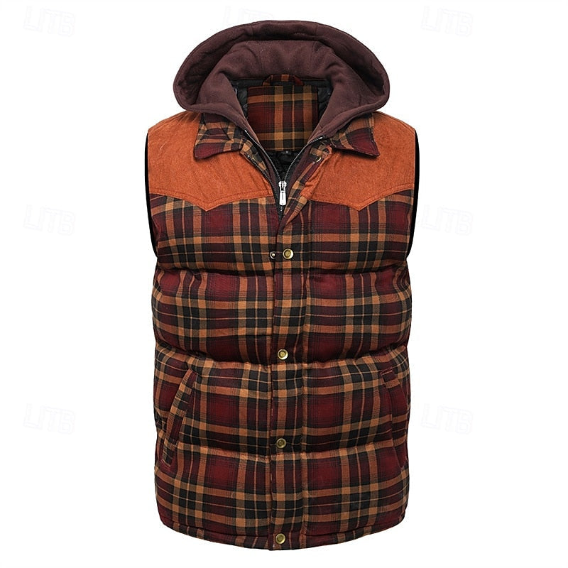 Hooded Puffer Jacket for Men | Quilted Insulated Cosy Winter Style