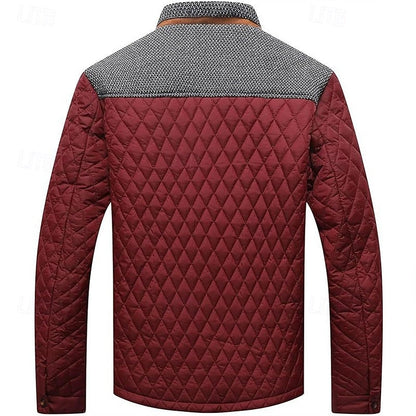 Lightweight Quilted Jacket for Men | Button Front Cold Weather Ready