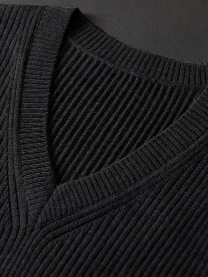 Lightweight Puffer Vest for Men | Ribbed Oversized Winter Outerwear