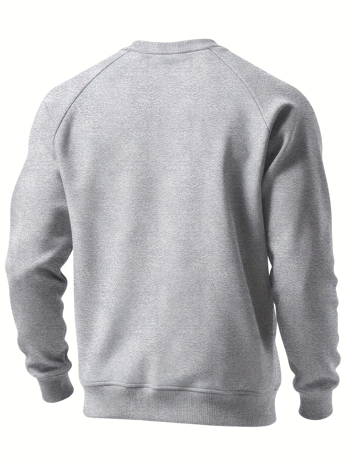 Everyday Sweatshirt for Men | Ribbed Crew Neck Autumn Layering