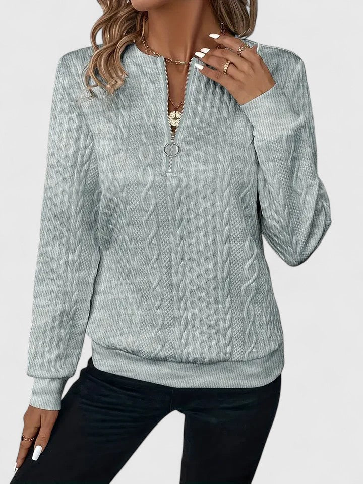 Turtleneck Sweater for Women | Ribbed Half Zip Warm Winter Layer