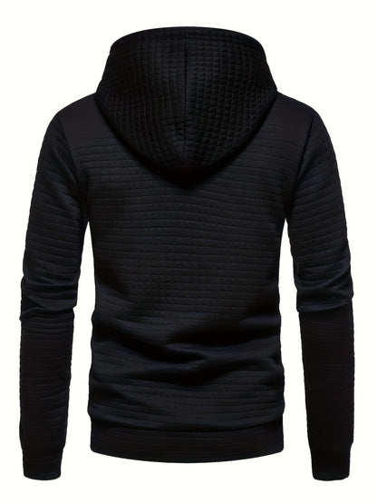 Hooded Hoodie for Men | Drawstring Warm Winter Layer